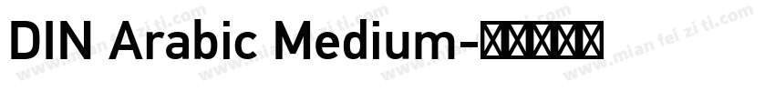 DIN Arabic Medium字体转换